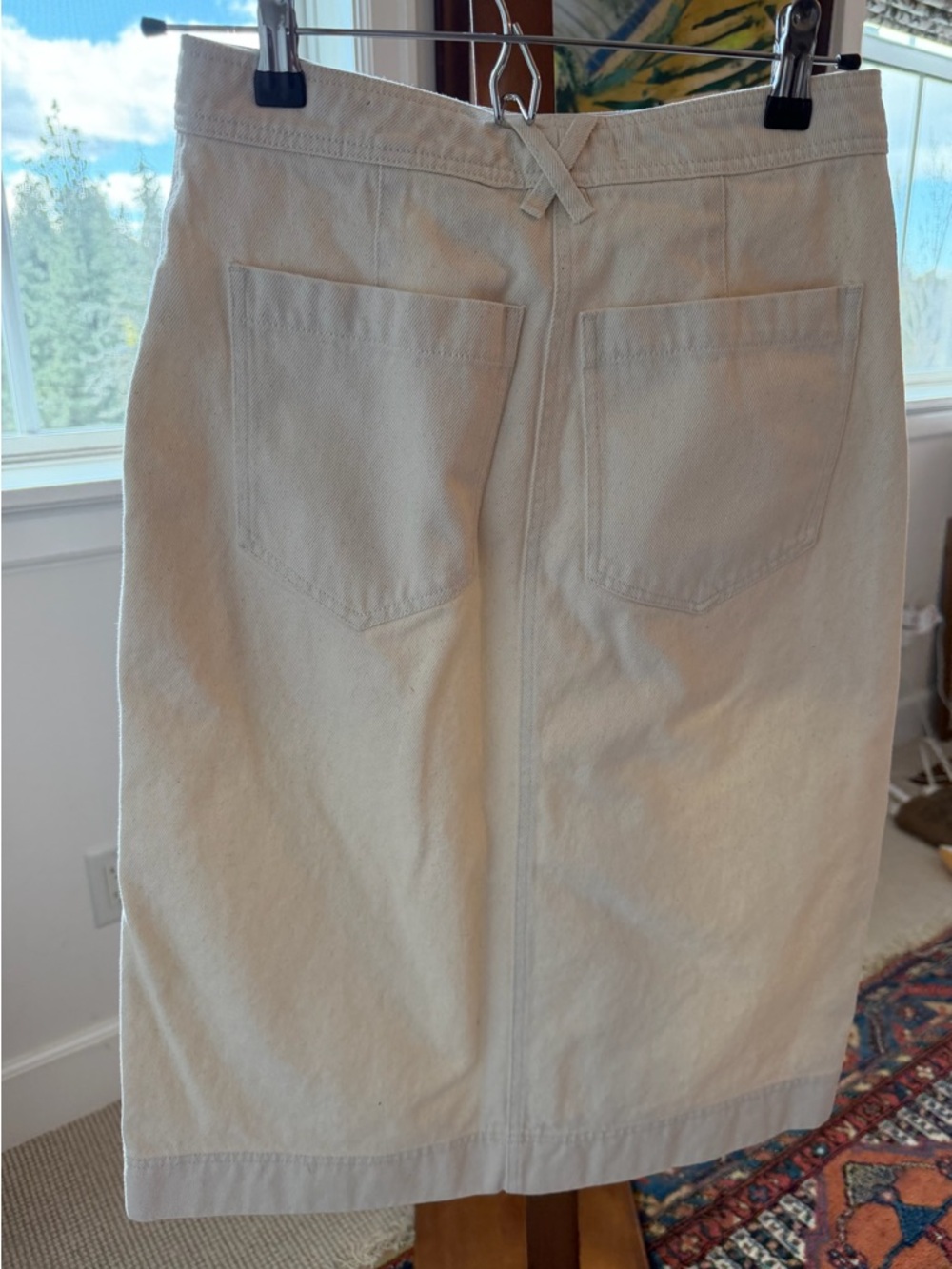 Alex Mill “Neil Skirt” in Cream Canvas - Picture 2 of 4